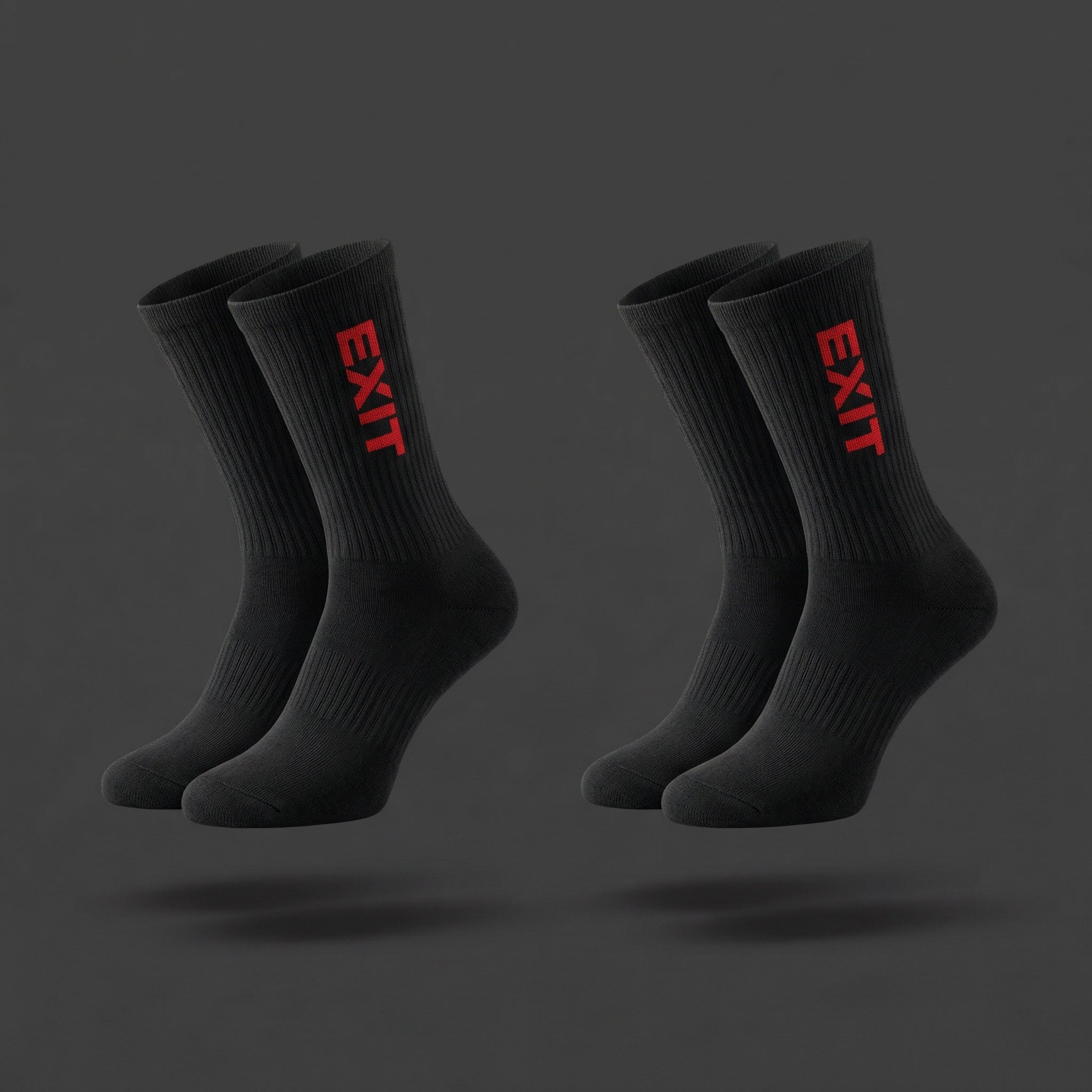 EXIT - Black Premium Long Socks (3 Pairs