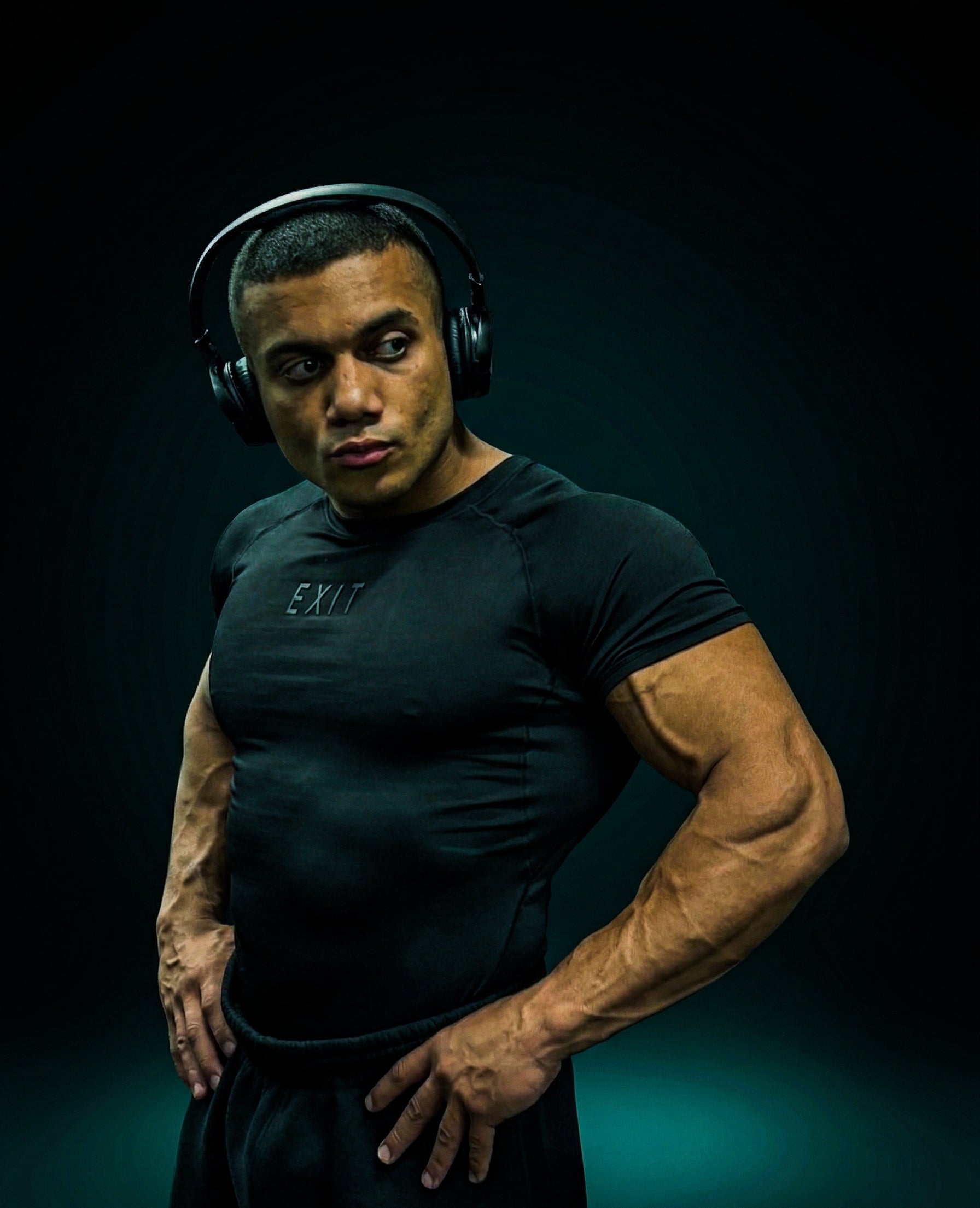 Black Compression T-Shirt (Plain)