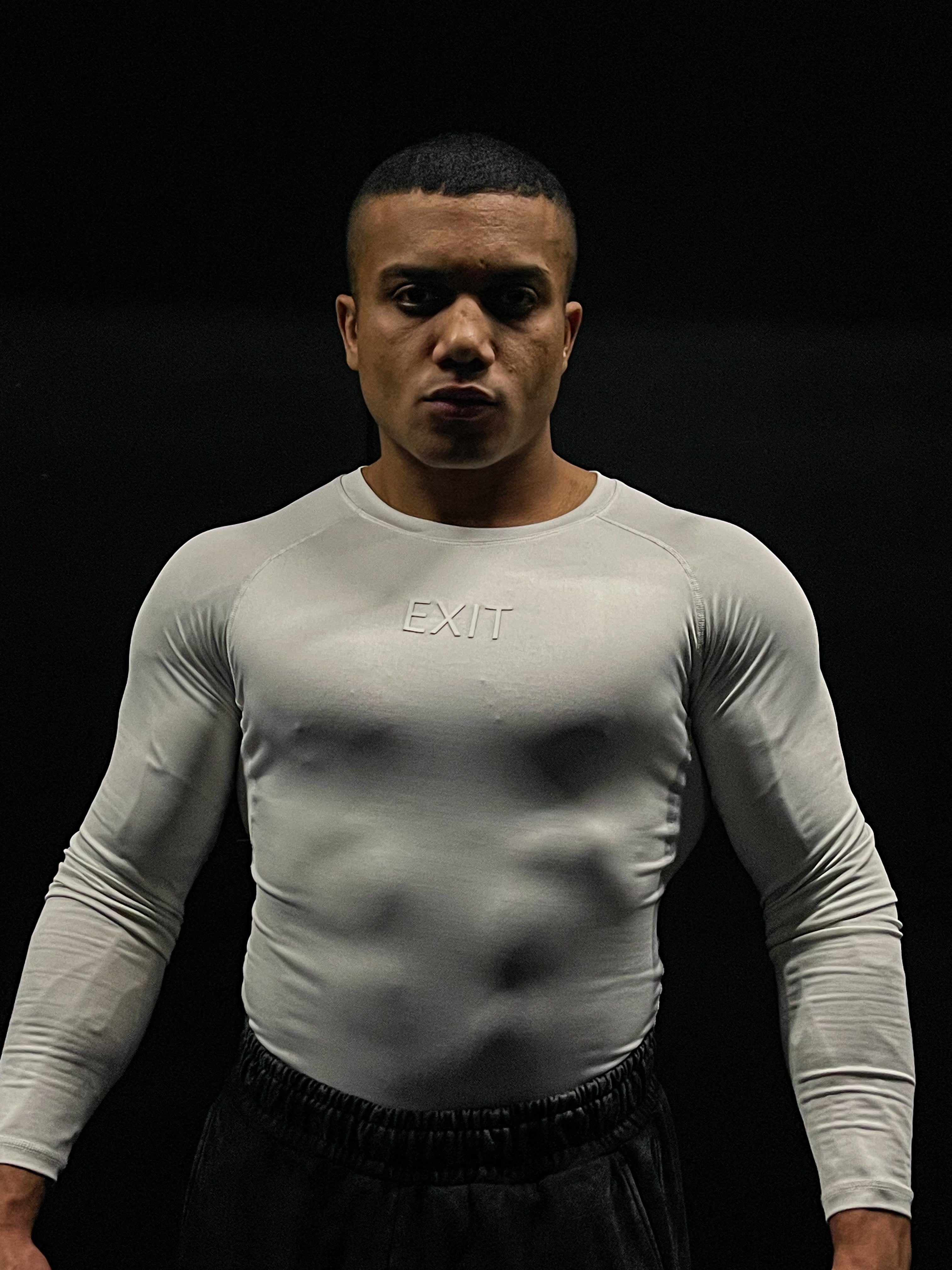 Long Sleeve Compression (White)